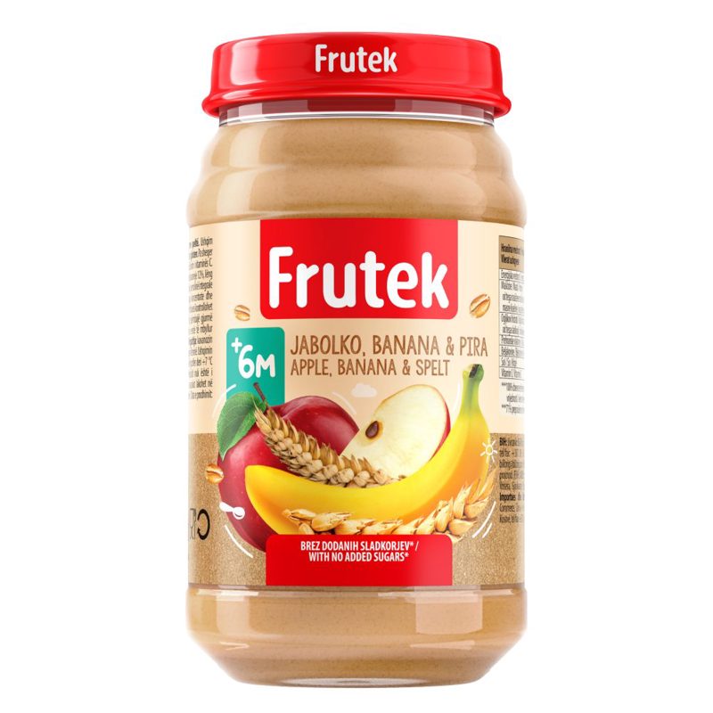 Frutek kašica jabuka banana i pir 190 g
