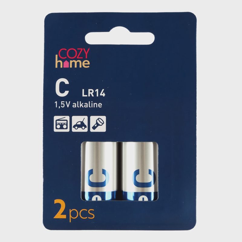 Baterijos COZY HOME C 1,5 V LR14, 2 vnt
