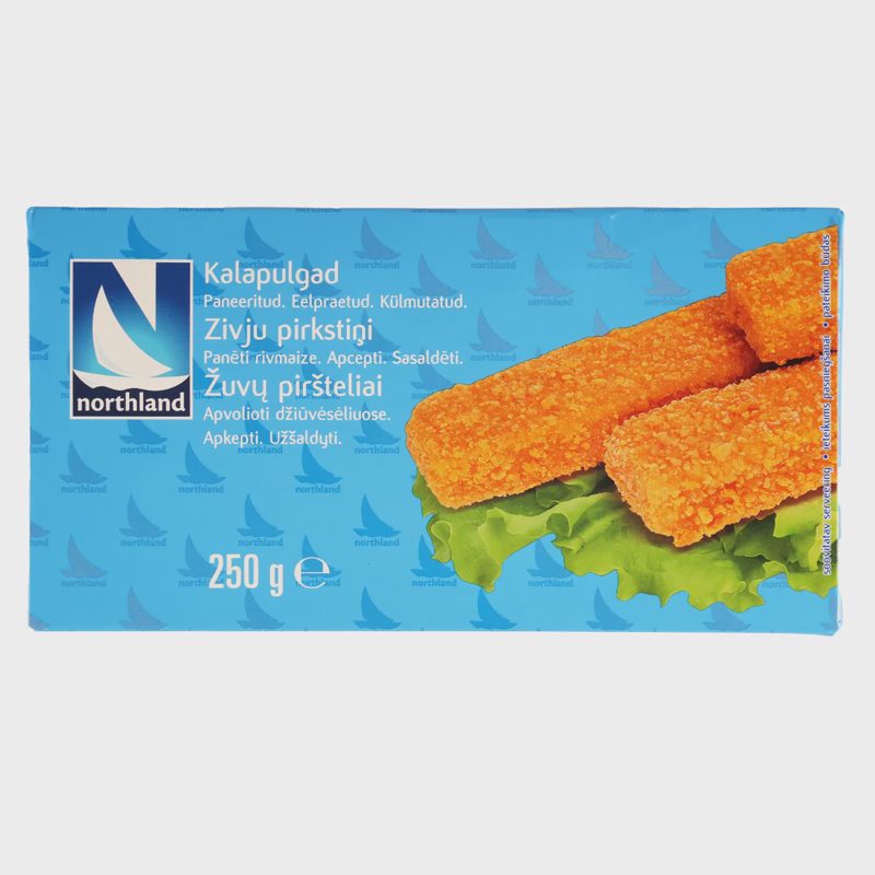 Šaldyti žuvų piršteliai NORTHLAND, 250 g
