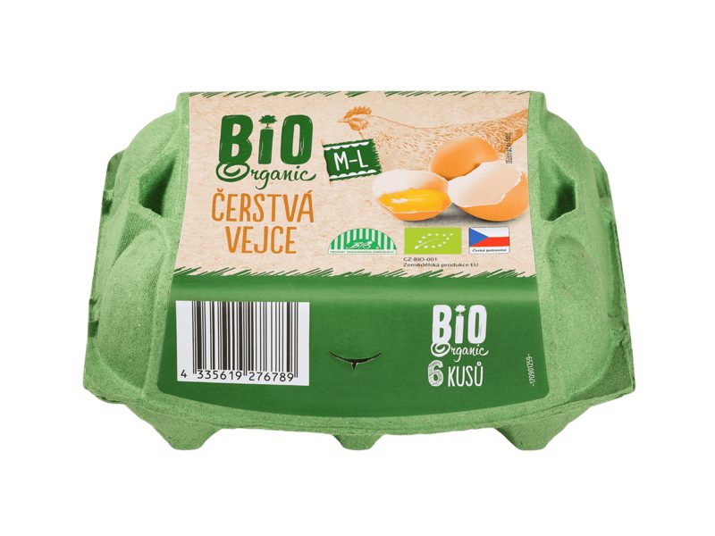 Bio vejce M-L 6 ks.