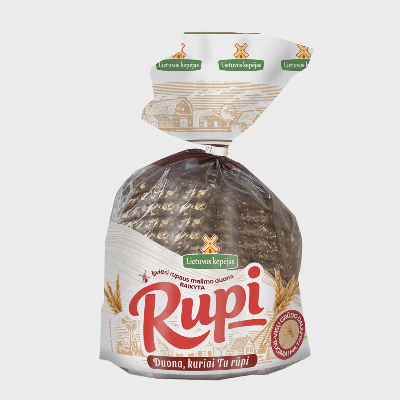 RUPI šviesi duona LIETUVOS KEPĖJAS, 600 g