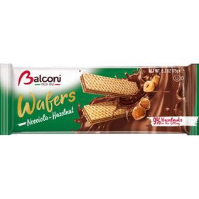 Bolachas Wafers com Cacau e Avelã