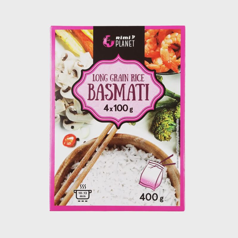 Ilg. basmati ryžiai RIMI PLANET, 4 x 100 g