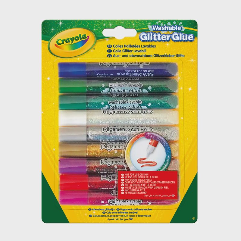 Klijai su blizg. CRAYOLA, nupl., 9 vnt.