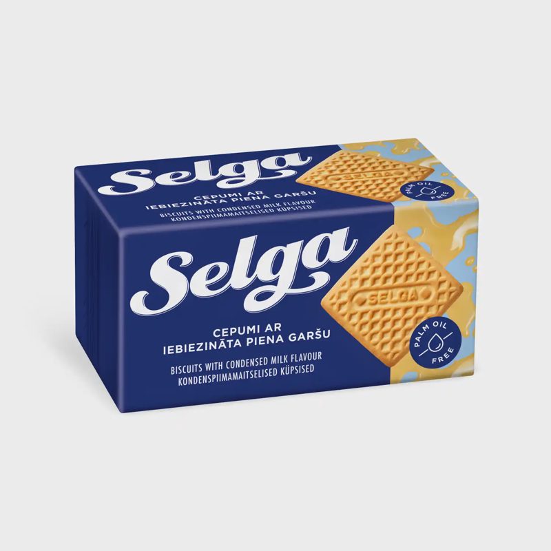 Sutiršt. pieno skonio sausainiai SELGA, 180 g