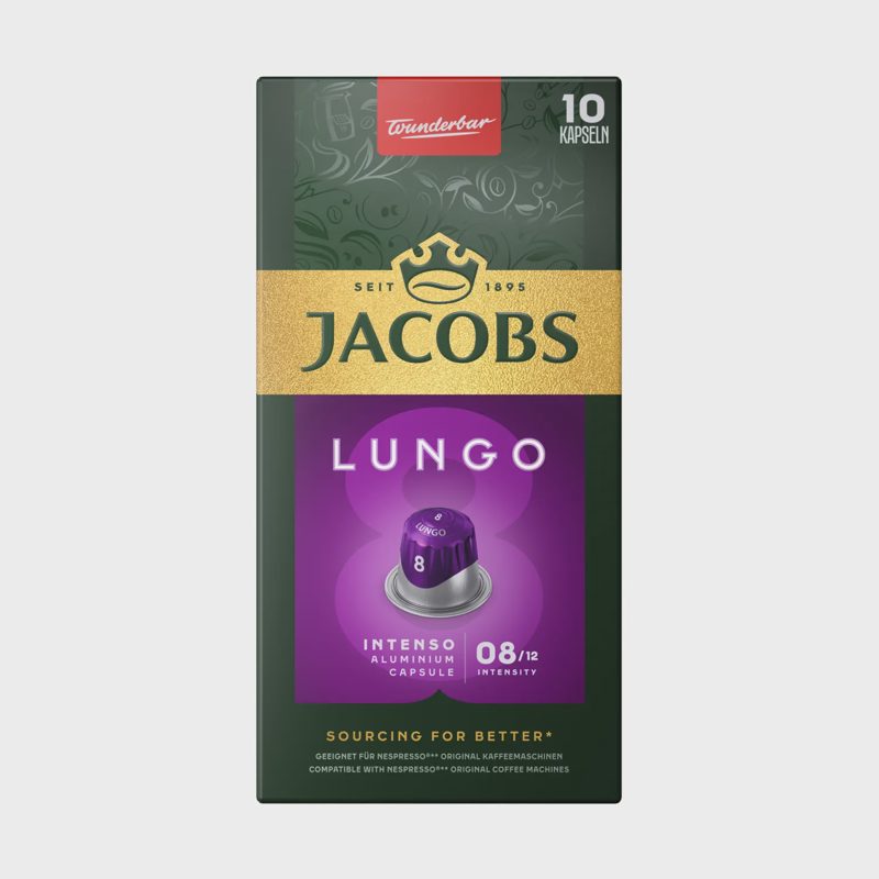 Kavos kaps.s JACOBS LUNGO 8 INTENSO, 10 vnt