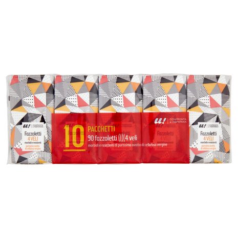 10 Pacchetti di Fazzoletti 4 veli U! Confronta e Risparmia