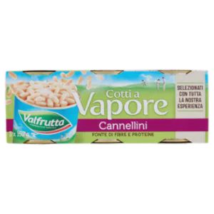 Valfrutta Al Vapore Cannellini Beans 3x150g
