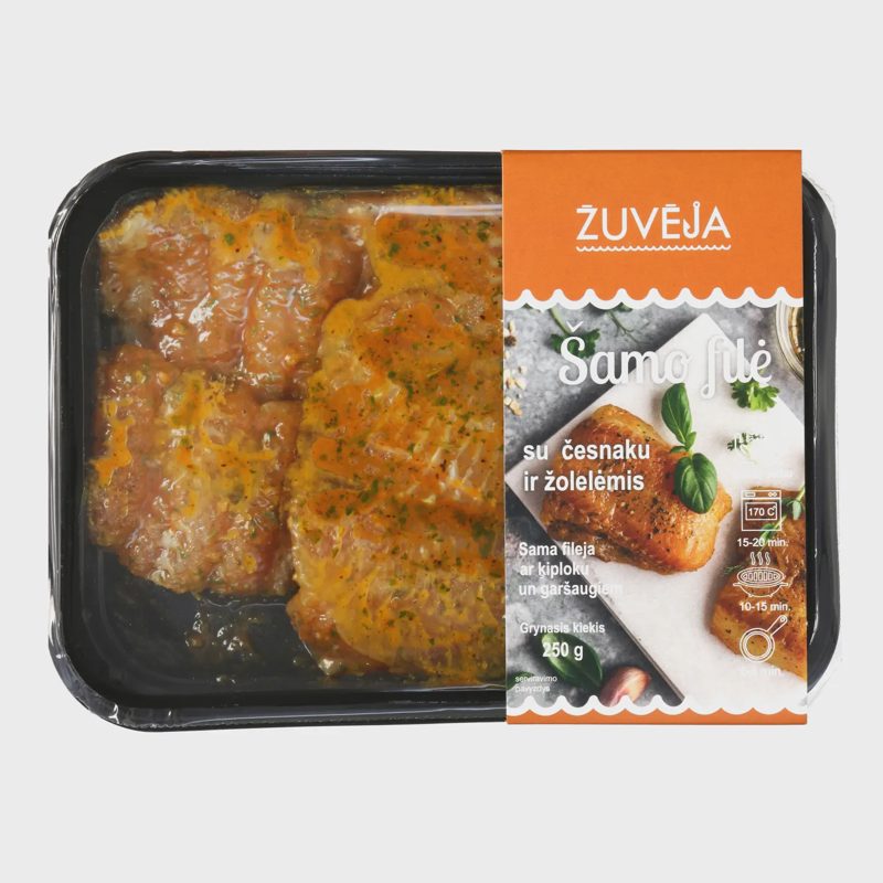Šamo filė su česnaku ir žolel. ŽUVĖJA, 250 g