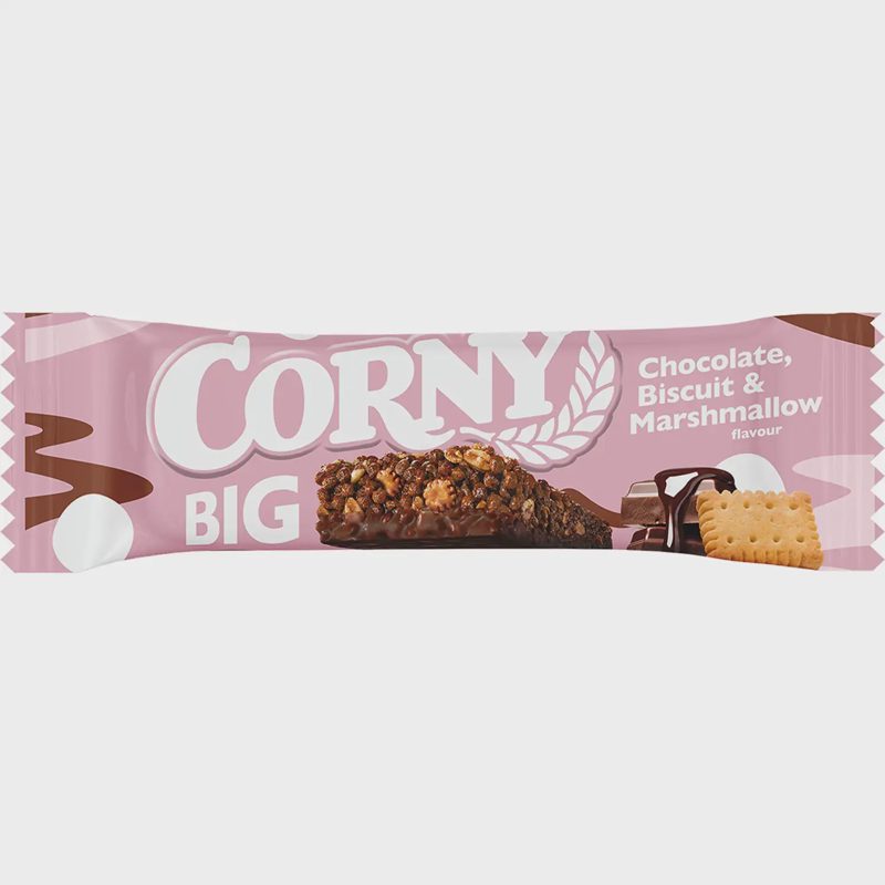 Javainis sausain., zefyrų sk. CORNY BIG, 40 g