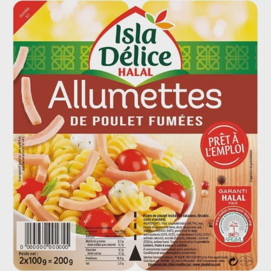 Allumettes de poulet fumées