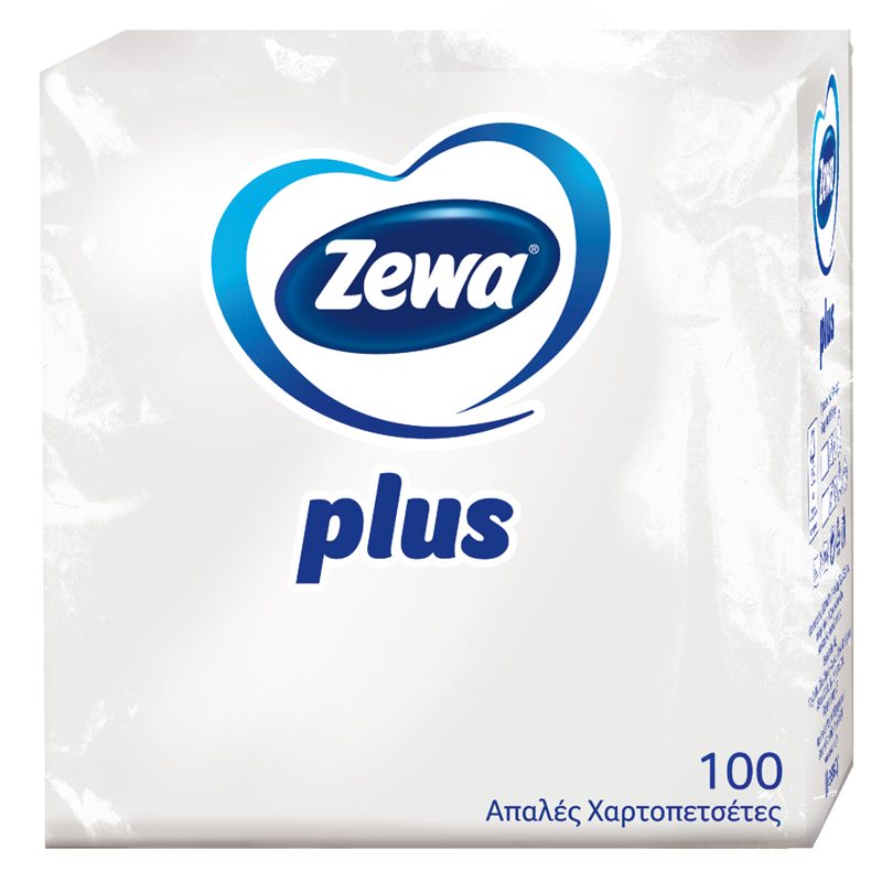 Zewa Plus Χαρτοπετσέτες 30x30cm 100φύλλων 0,153kg