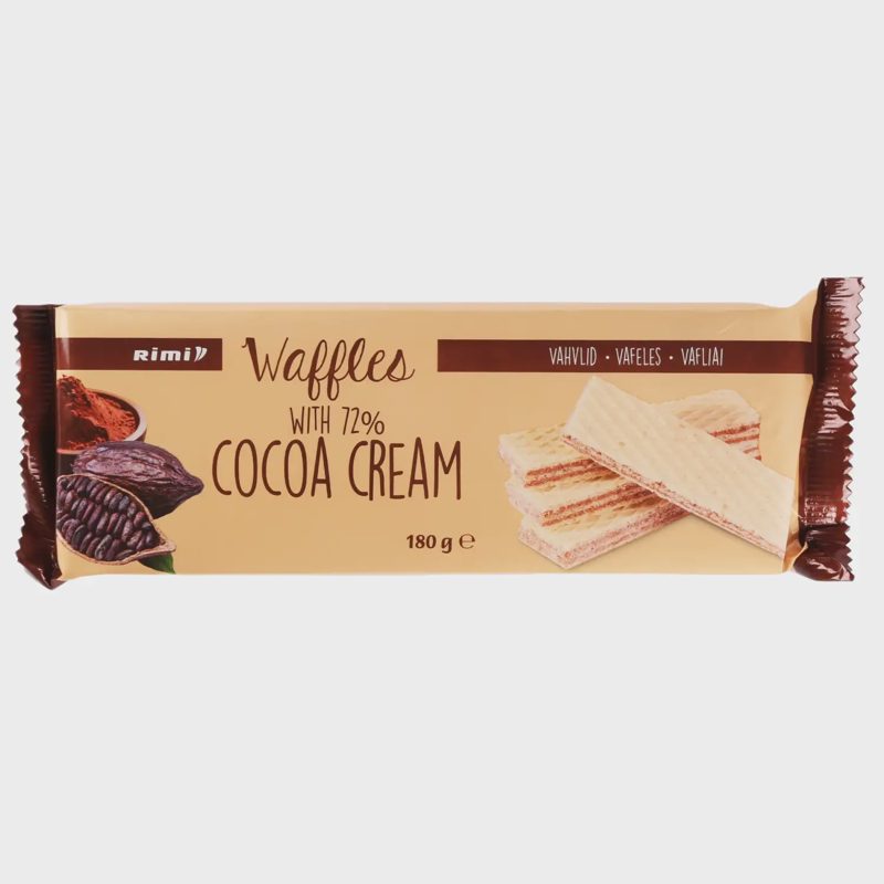 Vafliai su kakavos kremu RIMI, 180 g