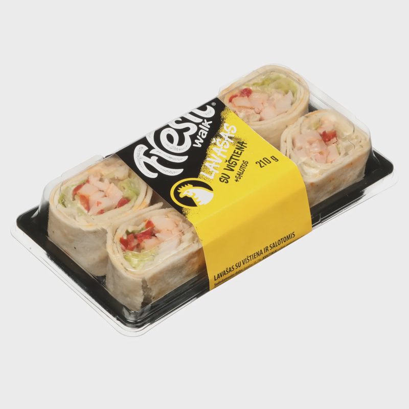 Lavašas su kepta vištiena FRESH WALK, 210 g