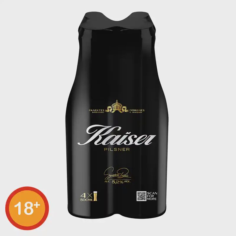 Kaiser Μπίρα Pilsner 4x500ml.