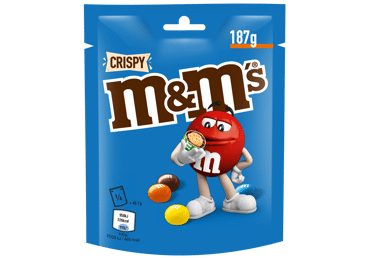 Dražė M&M'S su traškiu ryžių įdaru, 187 g
