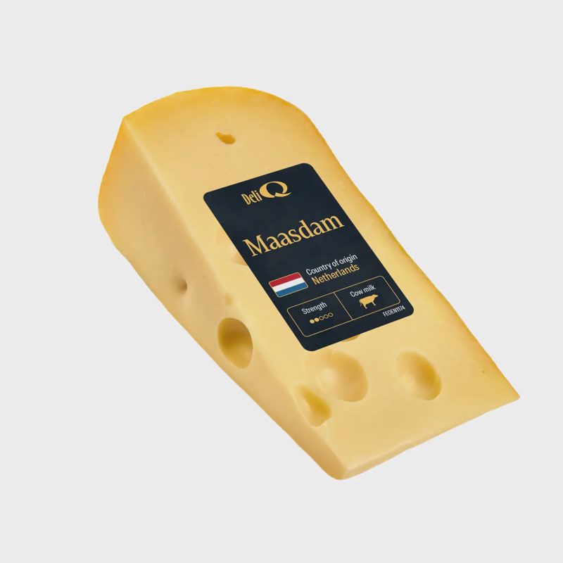 Sūris DELI Q MAASDAM, 250 g