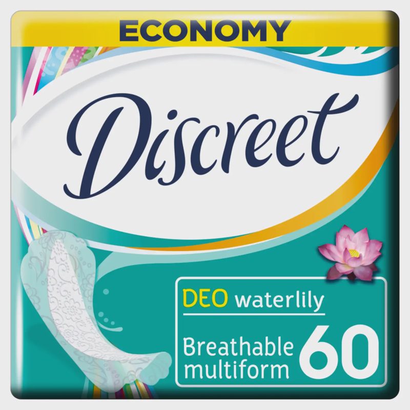 Higieniniai įklotai DISCREET WATERLILY, 60vnt