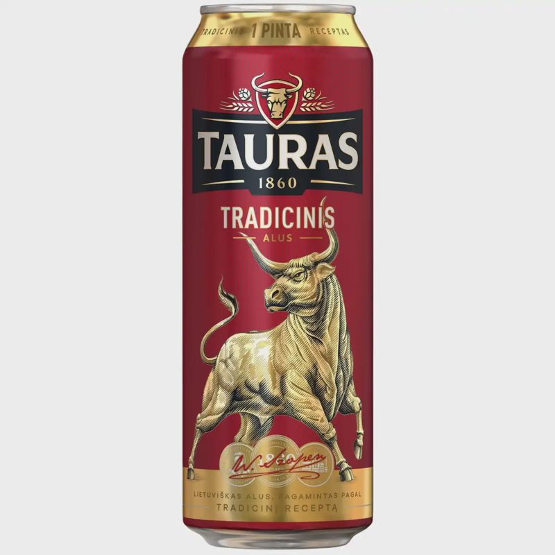 TAURO Tradicinis alus, 6 %, 0,568 l