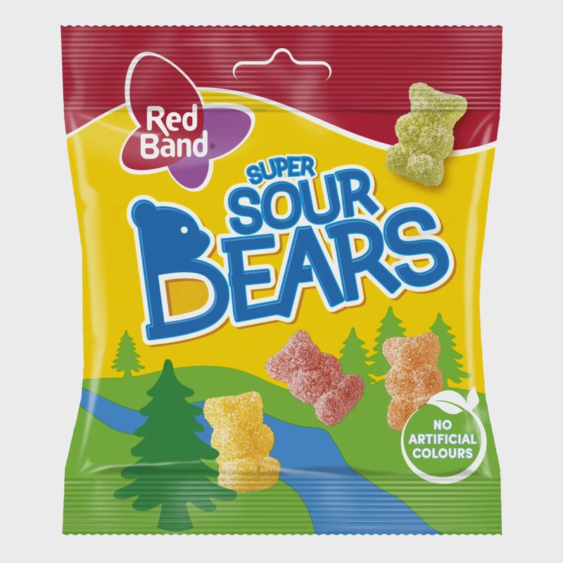 Red Band Super Sour Bears 100g
