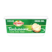 Beurrier tendrissime demi-sel 70%mg PRESIDENT - barquette 225g