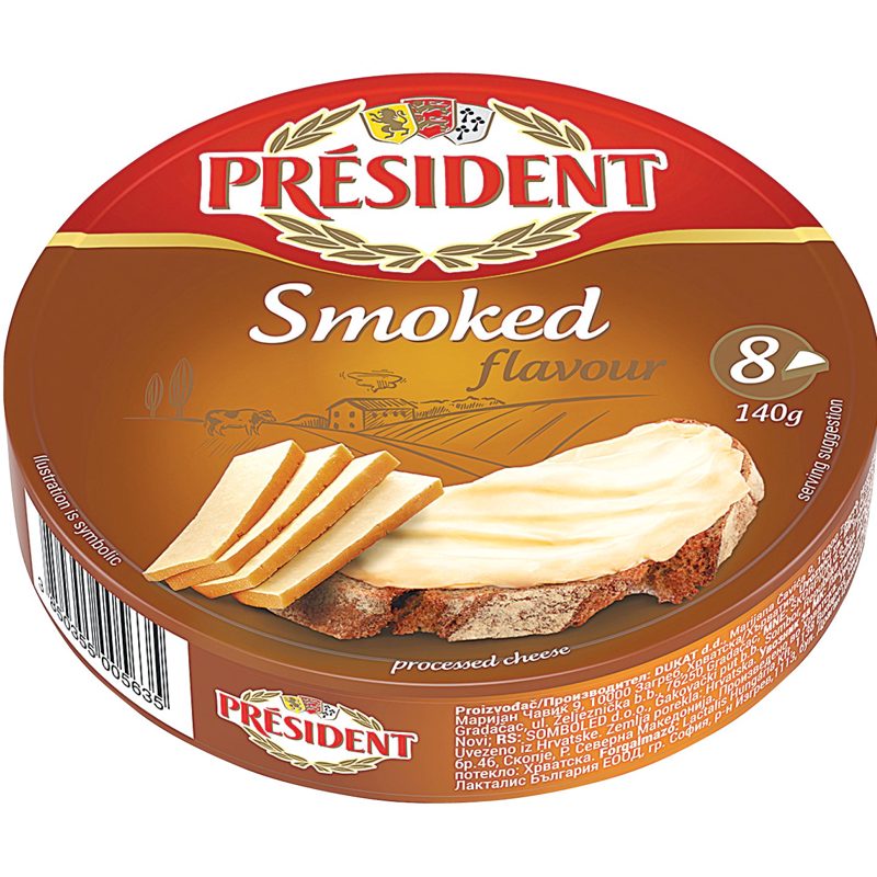 PRÉSIDENT KÖRDOBOZOS FÜSTÖLT SAJT