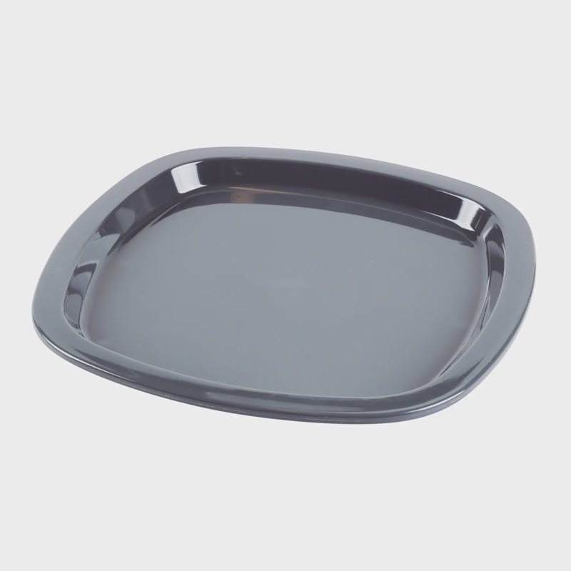 Plastikinė lėkštė GoodCook, pilka, 18,4cm