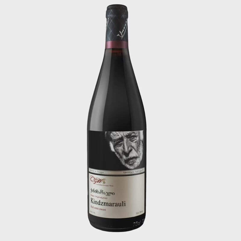 Raud.pus.sald. vynas UMANO KINDZMARAULI,0,75l