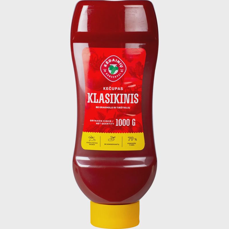 Kečupas KĖDAINIŲ KLASIKINIS, 550 g