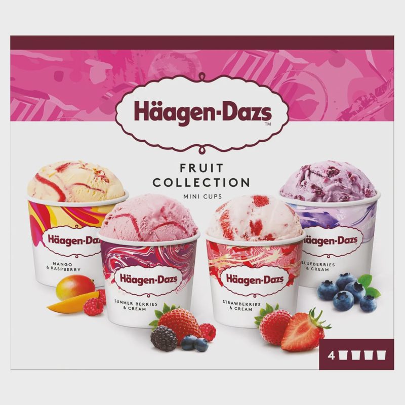 Valg. ledų rinkinys HAAGEN DAZS, 4x95ml/ 326g
