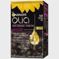 Garnier Olia Βαφή Μαλλιών Χωρίς Αμμωνία Ν5.0 Aνοιχτό Καστανό 50ml