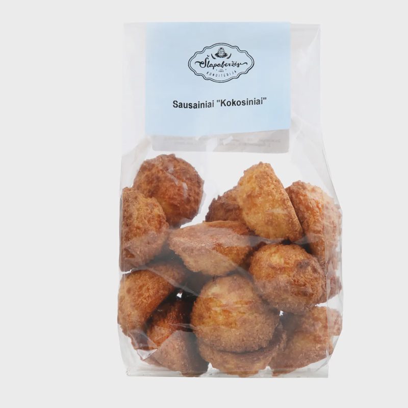 KOKOSINIAI sausainiai ŠLAPABERŽĖS, 300 g