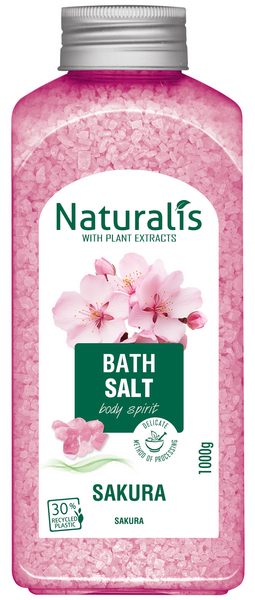 Naturalis kylpysuola 1000g sakura