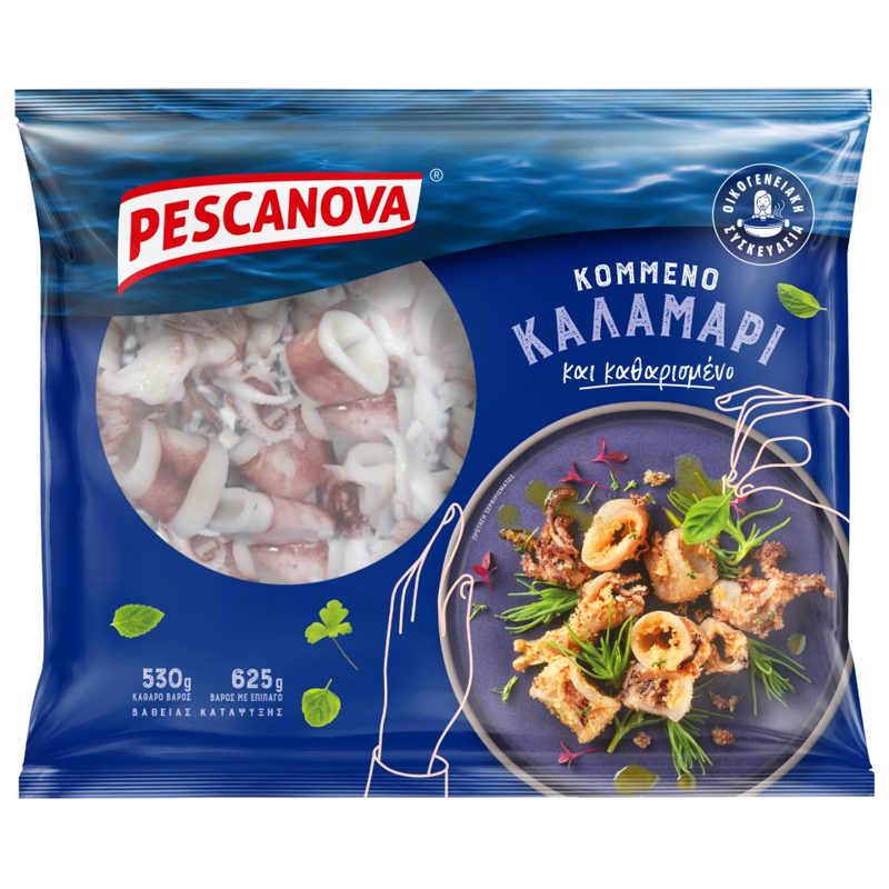 Pescanova Καλαμάρι Κομμένο & Καθαρισμένο Βαθείας Κατάψυξης 530gr