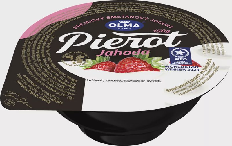 Olma Pierot Smetanový jogurt na jahodách 150g