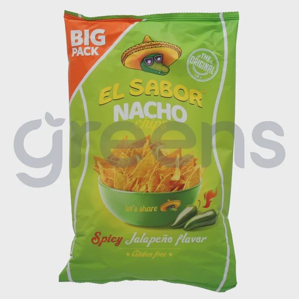 El Sabor Nacho Chips Jalapeno 180g