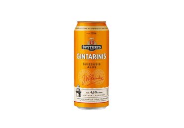 Alus ŠVYTURYS GINTARINIS, 4,6 %, 0,5 l