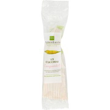 15 Cucchiai Compostabili Green Oasis