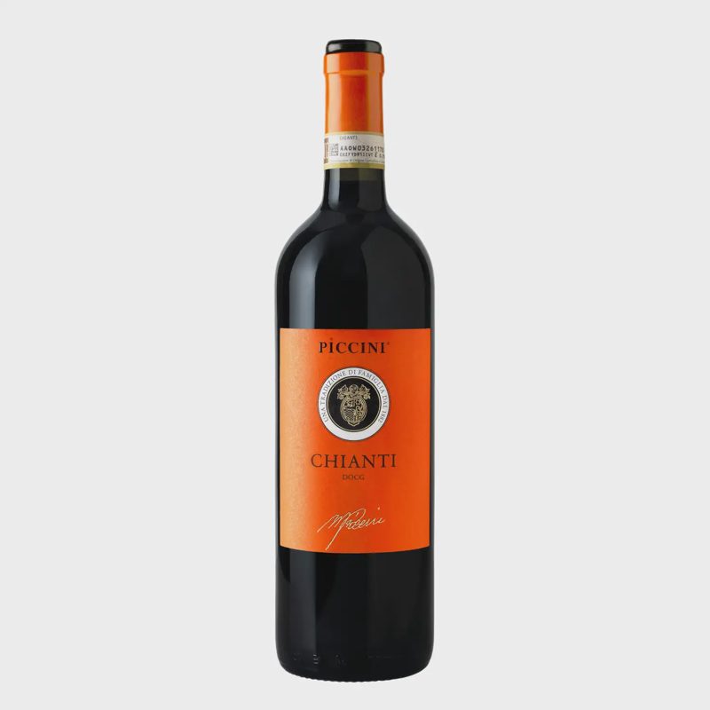 Raud. vynas PICCINI CHIANTI OR., 13 %, 0,75 l