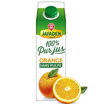 100% Pur jus d'orange Jafaden Sans pulpe - 1L