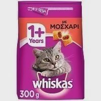 Whiskas Adult Μοσχάρι Ξηρά Τροφή Γάτας 300gr