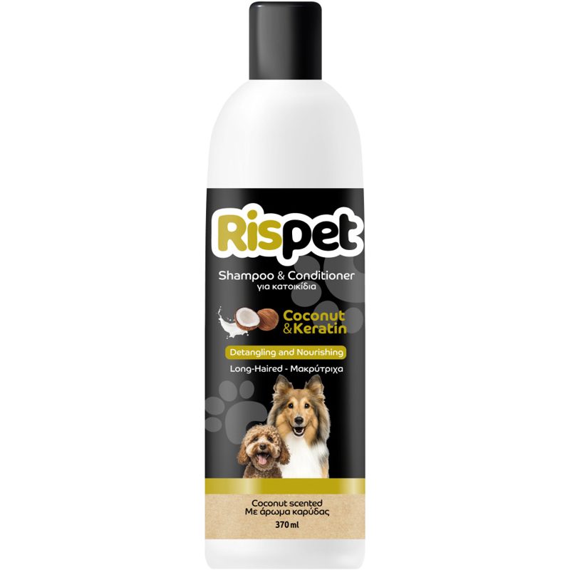 Rispet Shampoo & Conditioner for Pets Coconut & Keratin 370 ml