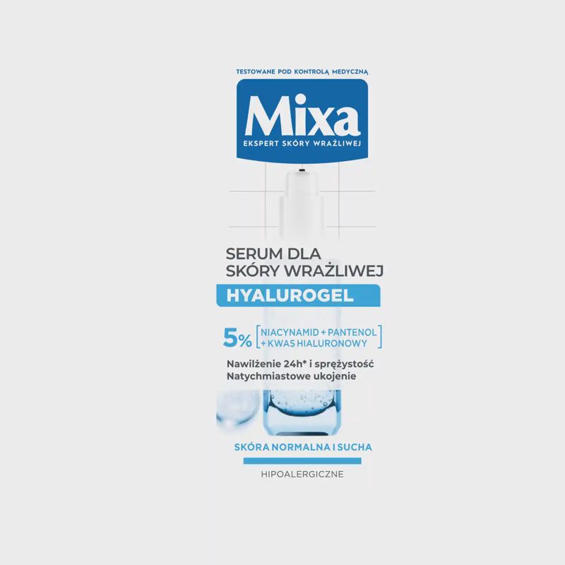 Ser. jautr. veido odai MIXA HYALUROGEL, 30 ml