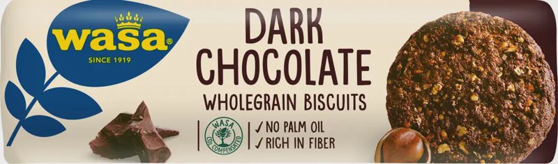 Wasa Μπισκότα Dark Chocolate 230gr