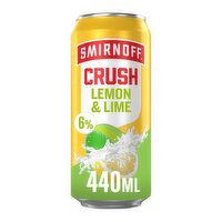 Smirnoff Crush Lemon & Lime Can (440 ml)Open Product Description