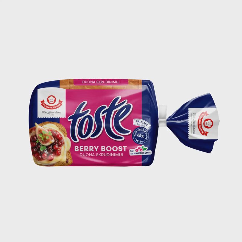 Duona skrudinimui TOSTE BERRY BOOST, 350 g