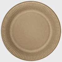 Πιάτα Χάρτινα Kraft Μεσαία 20cm 10τεμ