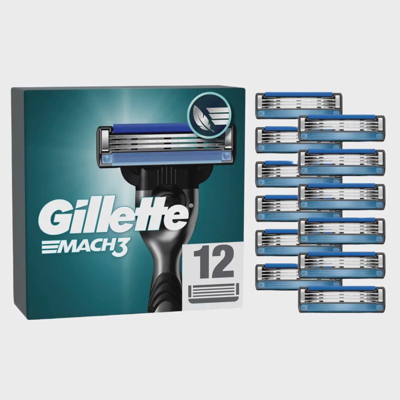 Skustuvo galvutės GILLETTE MACH 3, 12 vnt
