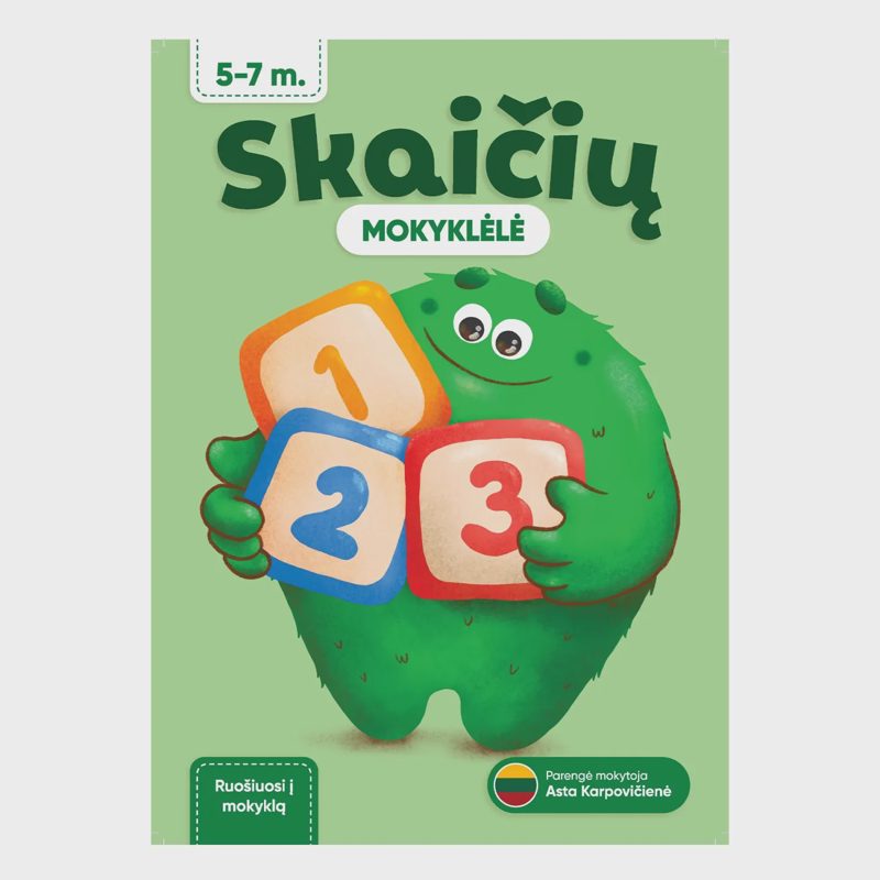 Knyga SKAIČIŲ MOKYKLĖLĖ