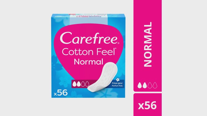 Carefree Cotton Feel Flexiform Pantyliners 56 Pieces